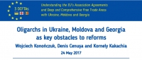 Oligarchs in Ukraine, Moldova and Georgia as key obstacles to reforms