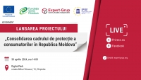 Eveniment de lansare a proiectului „Consolidarea cadrului de protecție a consumatorilor în Republica Moldova”